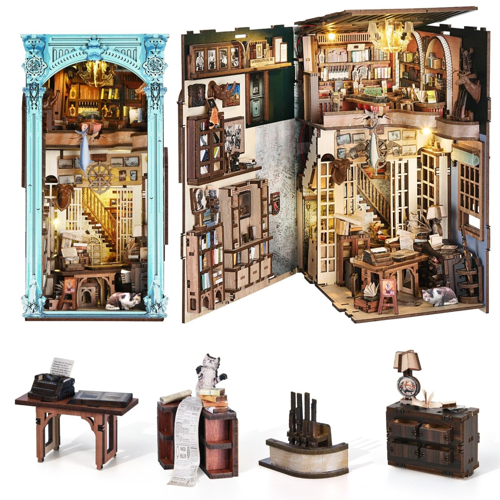 Hemingway House – DIY Book Nook Kit Hemingway House – DIY Book Nook Kit