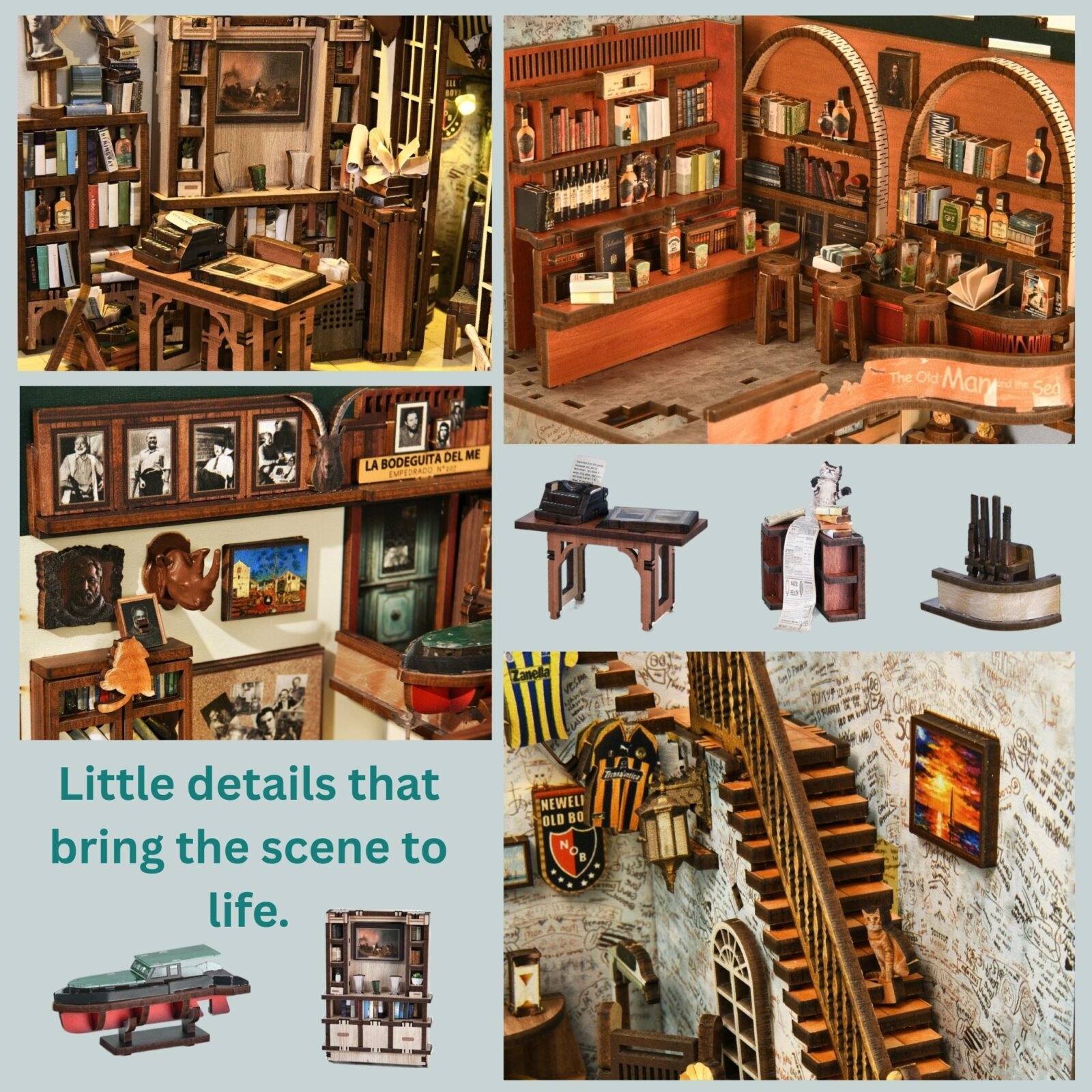 Hemingway House – DIY Book Nook Kit Hemingway House – DIY Book Nook Kit