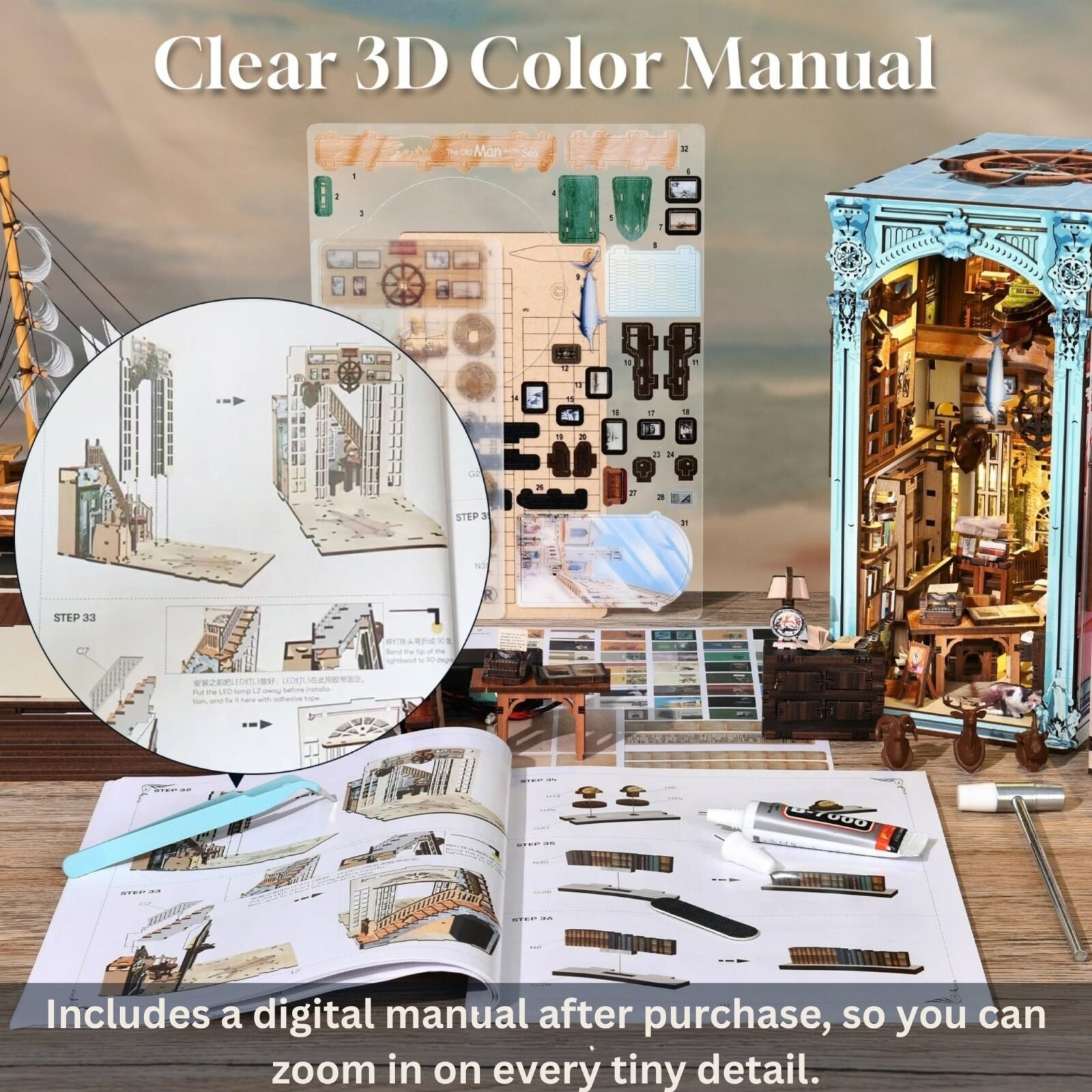 Hemingway House – DIY Book Nook Kit Hemingway House – DIY Book Nook Kit