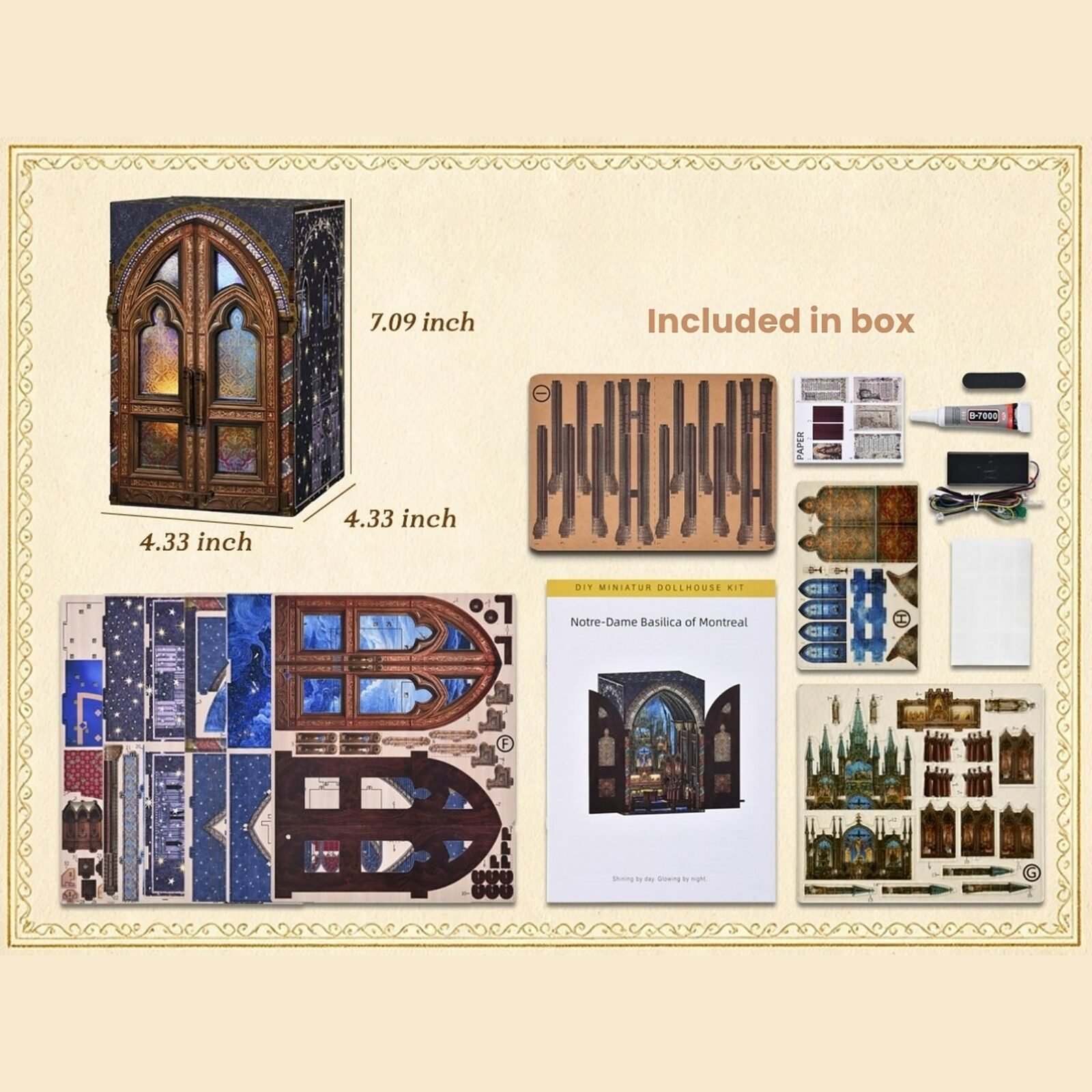 Notre Dame Basilica – DIY Book Nook Kit Notre Dame Basilica – DIY Book Nook Kit