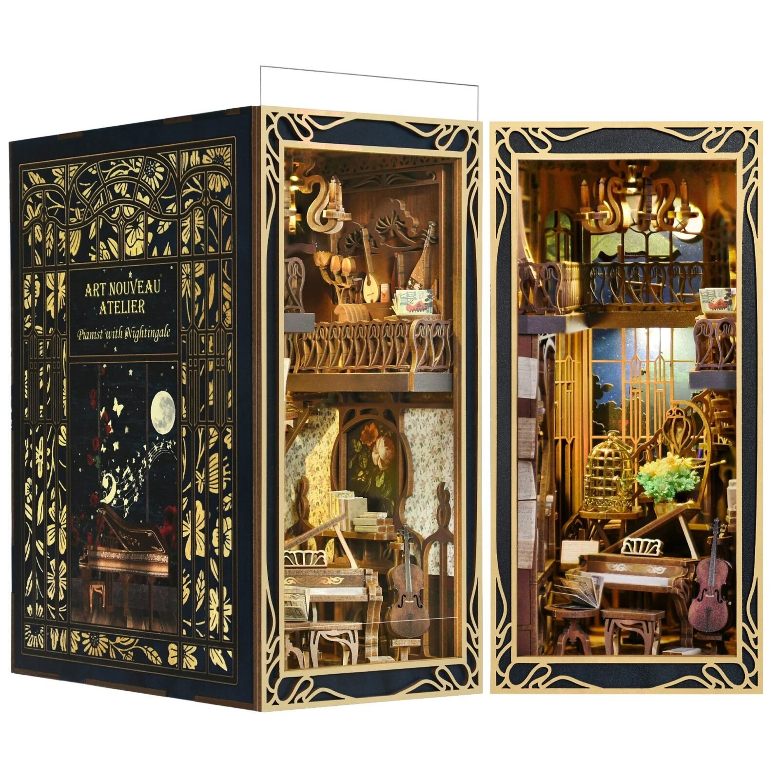 Pianist with Nightingale – DIY Book Nook Kit Pianist with Nightingale – DIY Book Nook Kit