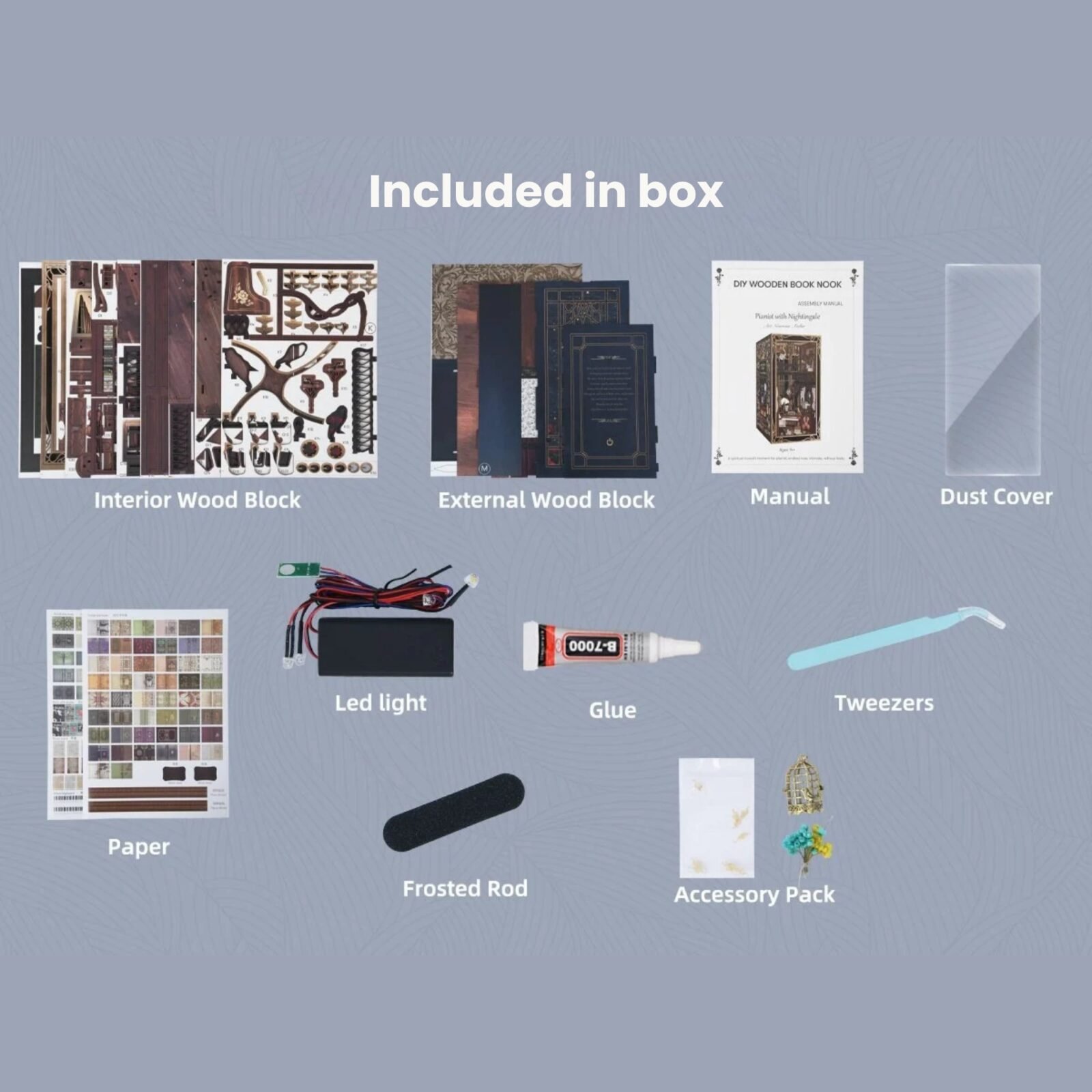 Pianist with Nightingale – DIY Book Nook Kit Pianist with Nightingale – DIY Book Nook Kit