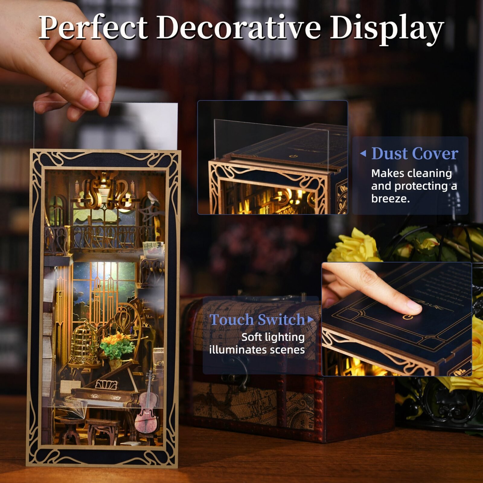 Pianist with Nightingale – DIY Book Nook Kit Pianist with Nightingale – DIY Book Nook Kit