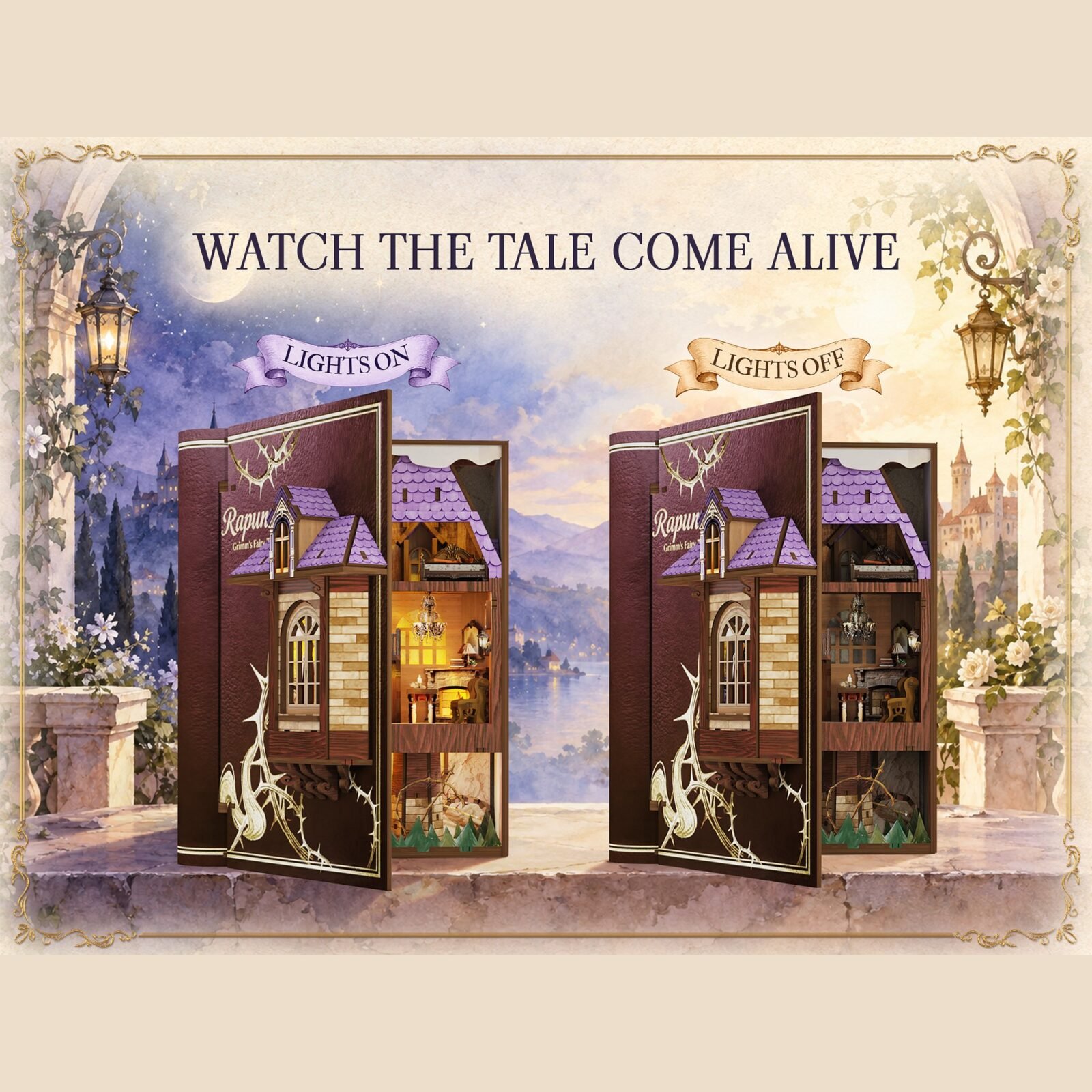 Rapunzel – DIY Book Nook Kit Rapunzel – DIY Book Nook Kit