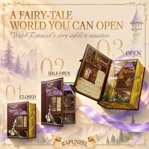 Rapunzel – DIY Book Nook Kit Rapunzel – DIY Book Nook Kit