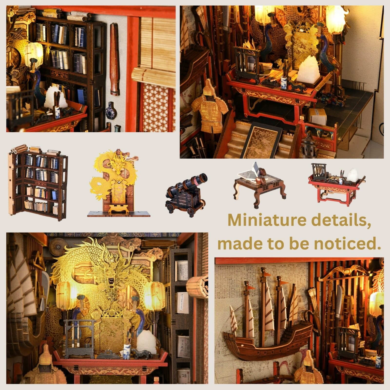 The Emperor's Study – DIY Book Nook Kit The Emperor's Study – DIY Book Nook Kit