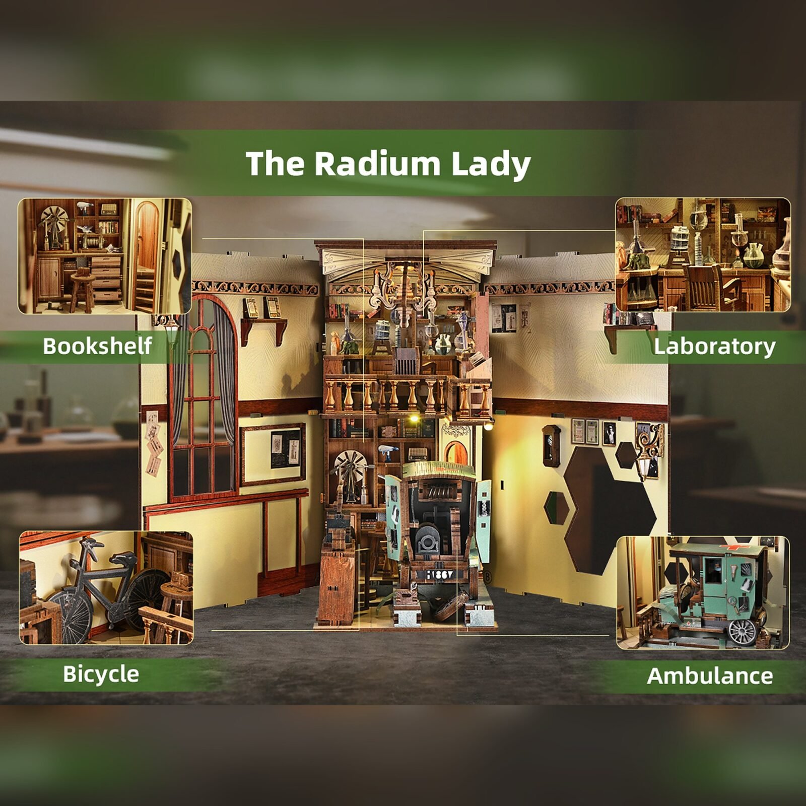 The Radium Lady – DIY Book Nook Kit