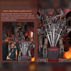 Throne of Blades – DIY Book Nook Kit Throne of Blades – DIY Book Nook Kit