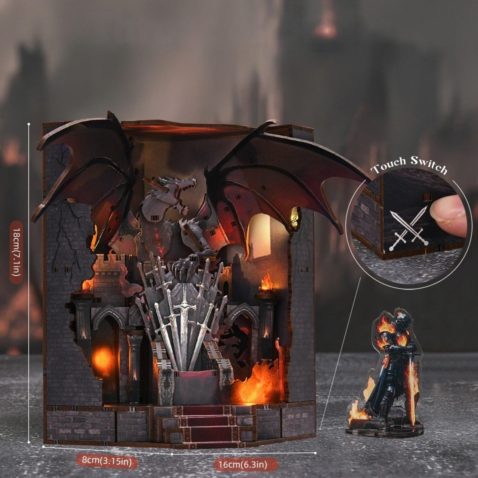 Throne of Blades – DIY Book Nook Kit Throne of Blades – DIY Book Nook Kit